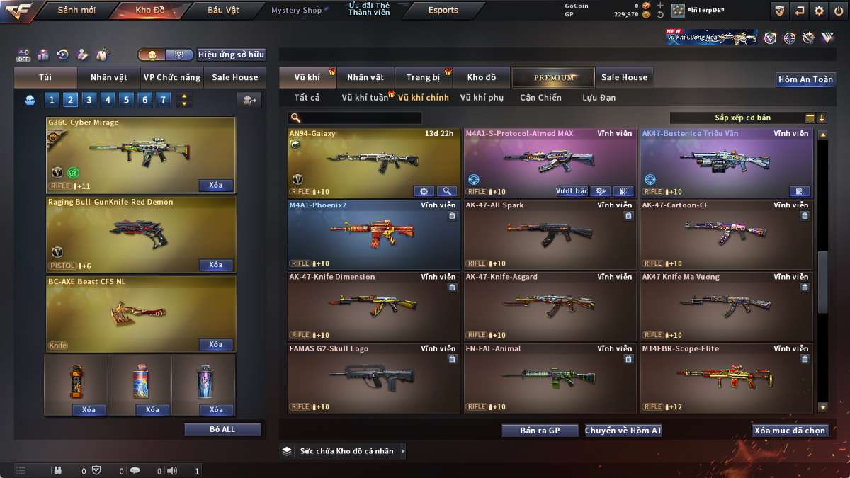 shop acc cf uy tin gia re